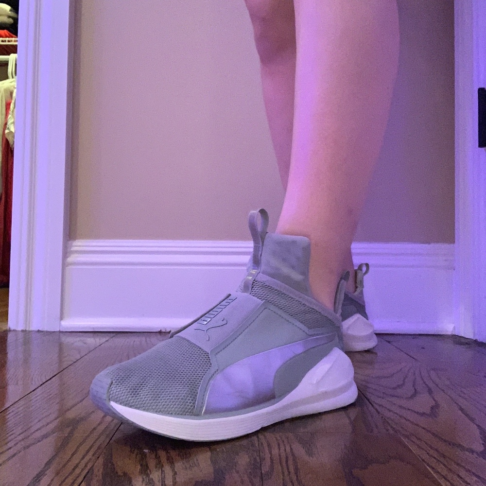 PUMA Silver Running Sneakers